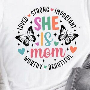 Motherhood Shirt, She Is Mom Shirt, Mother's Day Shirt, Funny Mother's Day Shirt
